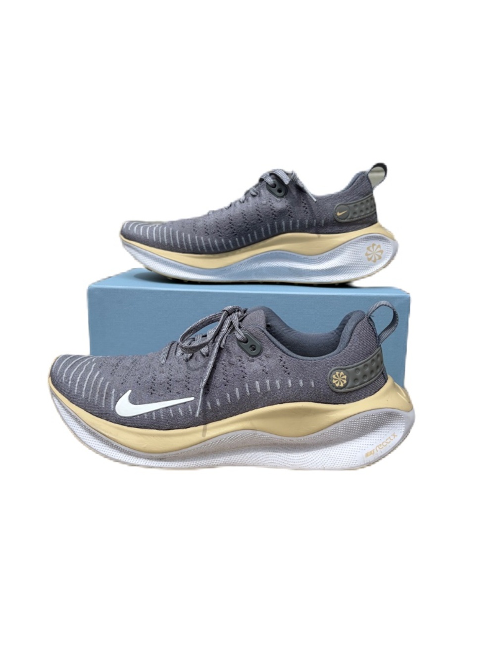 Nike running shoes ReactX Infinity Run 4 gray gold 8.5